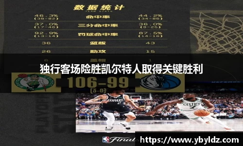 独行客场险胜凯尔特人取得关键胜利